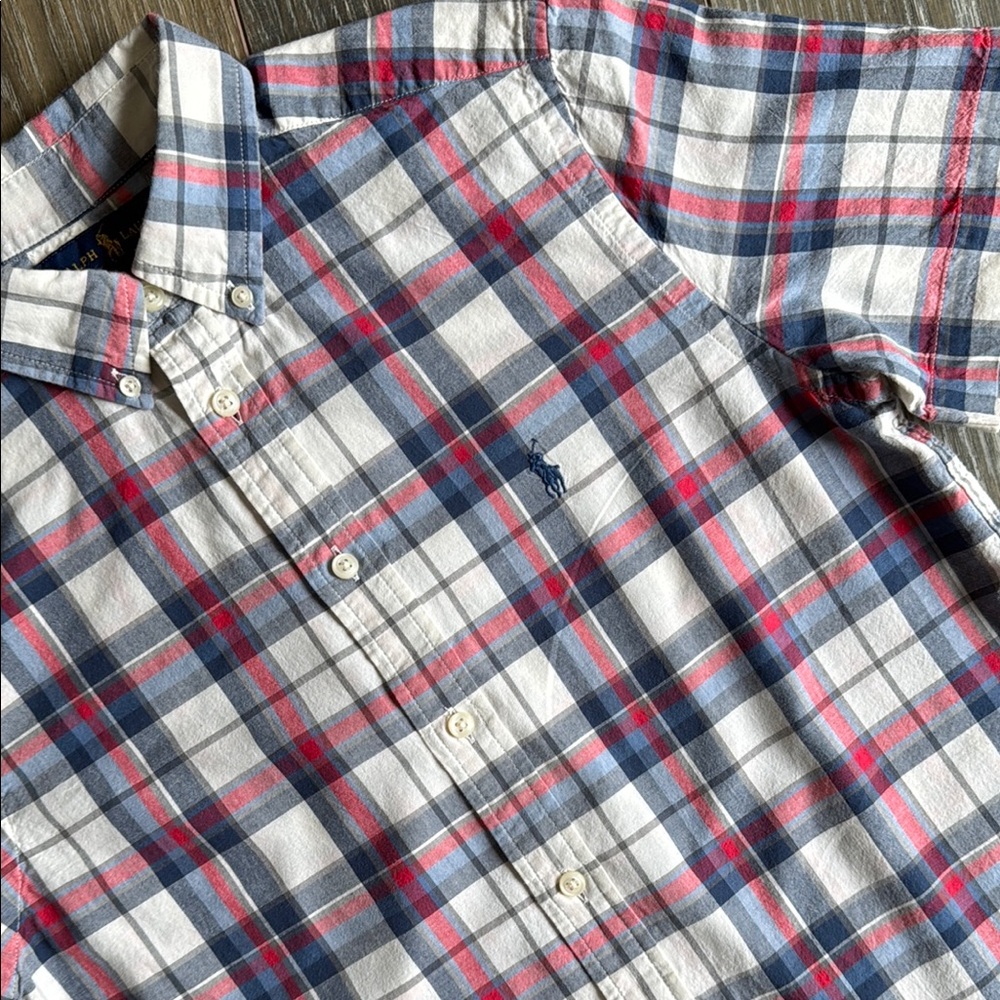 Ralph Lauren Shortsleeve Plaid Buttondown